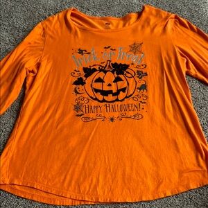 Orange Halloween Graphic Tee